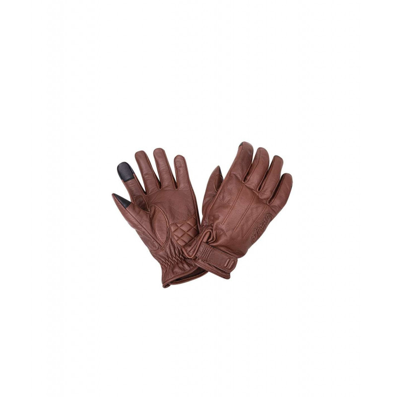 Gants moto marron et blanc | Confort et protection
